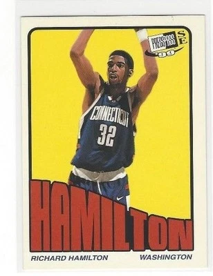 1999 PRESS PASS SE BASKETBALL OLD SCHOOL RICHARD HAMILTON #7 - CONNECTICUT - Image 1 of 2