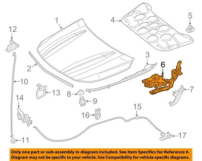 MERCEDES OEM 14-19 CLA250, CLA45 AMG capó componentes-bisagra 1178800128 Foto 1 de 2