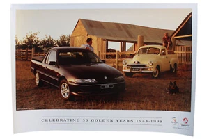 New Holden VS Commodore / FJ Ute Large Dealer Poster Celebrating 50 Golden Years - Picture 1 of 5