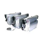 Lot Of (3) Canon Mini Dv Camcorders (Zr100, Zr200, Zr300) For Parts/Repair
