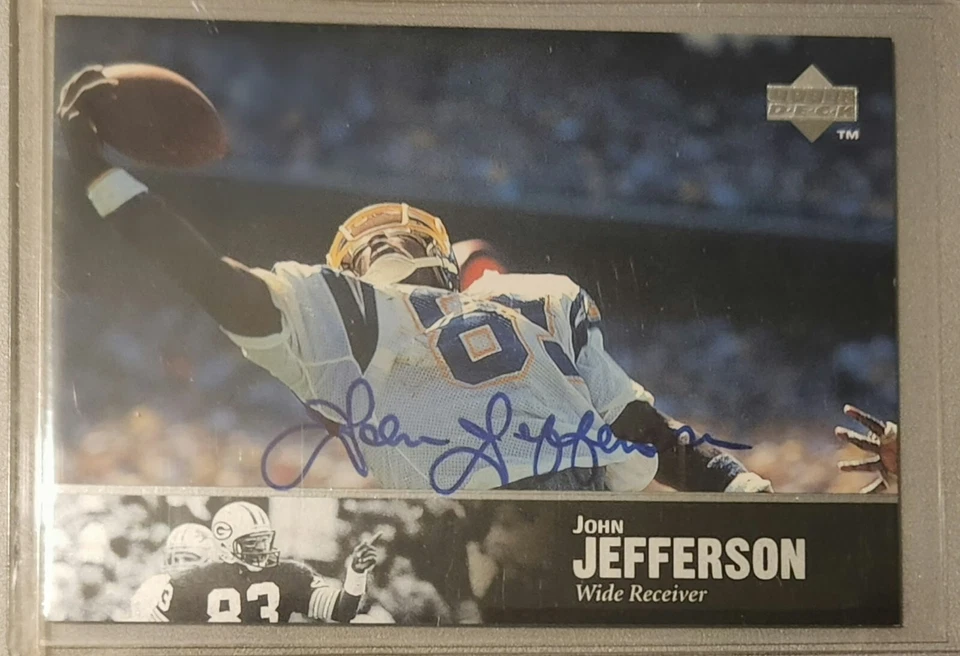 1997 UPPER DECK LEGENDS John Jefferson AUTOGRAPH ON-CARD AUTO - Image 1 of 1