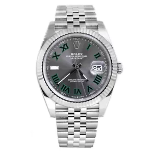 Rolex Datejust 41 126334 Wimbledon Dial 2021 Full Set - Picture 1 of 7