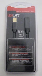 NEU & VERSIEGELT Gigaware 6 Fuß USB 3.0 Verlängerungskabel mit vergoldeten Anschlüssen - Bild 1 von 1