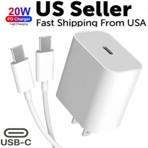 For Samsung Galaxy A16 A26 A36 A56 20W Type-C Super Fast Wall Charger+6ft Cable - Picture 1 of 15