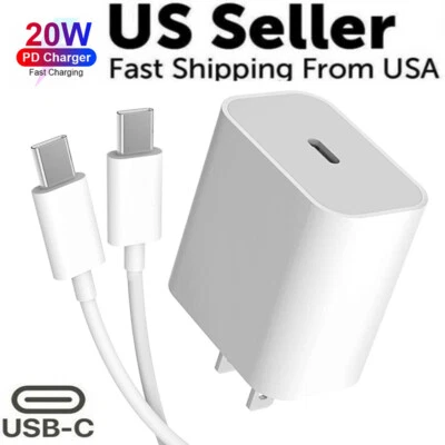 For Samsung Galaxy A16 A26 A36 A56 20W Type-C Super Fast Wall Charger+6ft Cable - Image 1 of 4