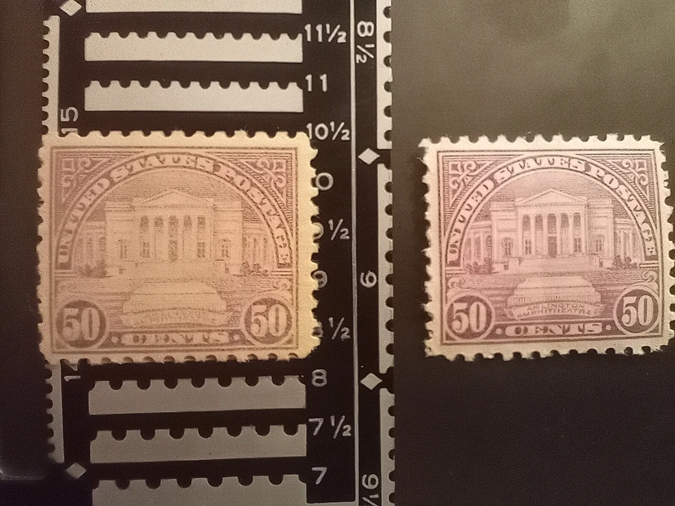 1923 MNH Sc# 570 perf 11 & 701 p10.5x11 50c Arlington Amphitheatre - Image 1 of 1