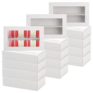 30 Pack Macaron Boxes for 12 Macaron Gift Box White Bakery Boxes with Clear W... - Picture 1 of 8