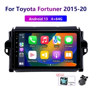 Wireless Carplay 4-64G Android13 For Toyota Fortuner 2015-20Car Stereo Radio GPS - Picture 1 of 19