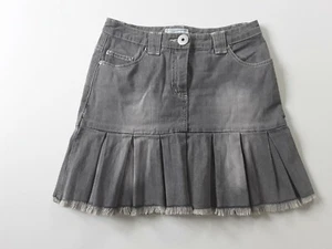Jeansrock Rock * Gr. 36 * Heine * Plissee * Grau * Vintage * Fransen * Lagenlook - Bild 1 von 2