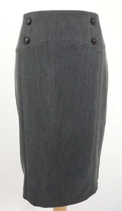 Roman Originals black grey pencil skirt size 32 UK 12 - Picture 1 of 6