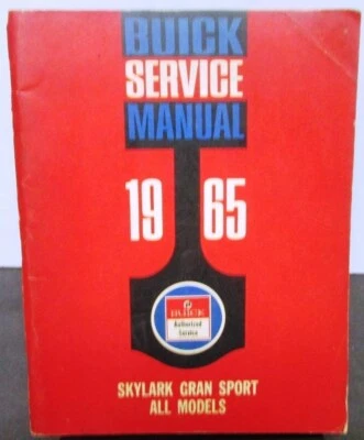 1965 Buick Dealer Chassi Loja de Serviço Manual Skylark Gran Sport Repair Original - Imagem 1 de 3