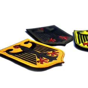 3PCS GERMAN EAGLE GER GERMANY ARMY BADGE TACTICAL PATCHES HOOK LOOP PATCH - Picture 1 of 2