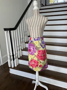 Neu mit Etikett Banana Republic Bleistiftrock Blumenmuster Gr. 12 freiliegender Reißverschluss hinten gefüttert - Bild 1 von 12