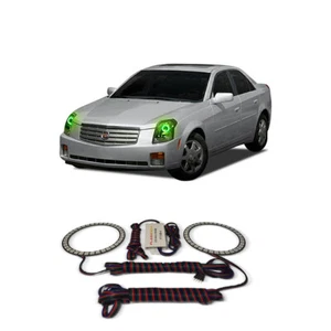 Kit de halo de faros ojo de ángel verde brillante para Cadillac CTS 03-07 - Imagen 1 de 2