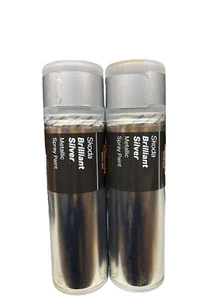 SKODA BRILLANTSILBER METALLIC SPRÜHLACK 300 ML HALFORDS DOSEN X2 - Bild 1 von 3
