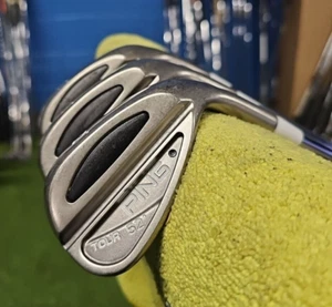 PING TOUR 3 WEDGE SET 52-56-60 SPINE ALIGNED KBS CT95 C-TAPER BLACK DOT - Imagen 1 de 11