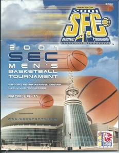 Programa de torneos de baloncesto masculino SEC 2001 - Imagen 1 de 1
