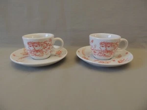 Vintage Seltmann Weiden 2 cups & saucers set Bavaria Germany painter Stathopoulo - Picture 1 of 12