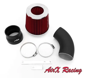 Abrigo de carreras AirX negro-rojo para 1997-2000 Isuzu Hombre 4,3 L V6 kit de admisión de aire - Imagen 1 de 3