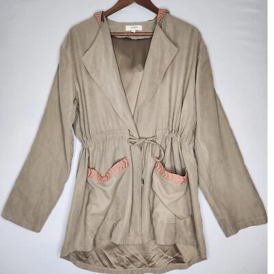 Cárdigan Umgee EE. UU. Chaqueta Ligera Grande Cintura Ajustada Bolsillos más Cerrados Safari Foto 1 de 4