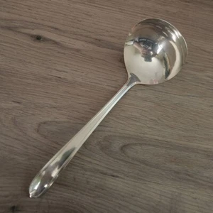 Oneida Silver Longchamps Chaumont Solid Gravy Ladle 7" Silverplate 1935 - Picture 1 of 7