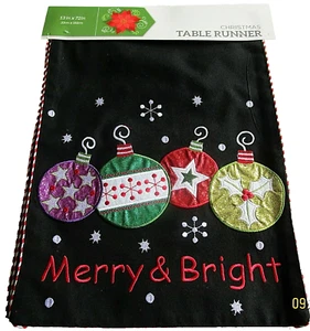 CORREDOR DE MESA NAVIDAD 13" X 72" ALEGRE Y BRILLANTE - Imagen 1 de 1