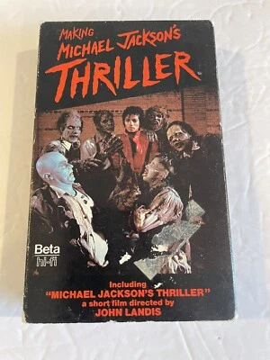 MAKING MICHAEL JACKSON'S THRILLER BETA Betamax TAPE Untested - Image 1 of 4