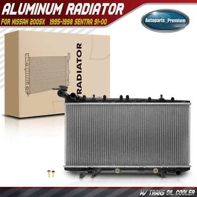 Radiator w/ Transmission Oil Cooler for Nissan 200SX	1995-1998 Sentra 1991-2000 - Image 1 of 4