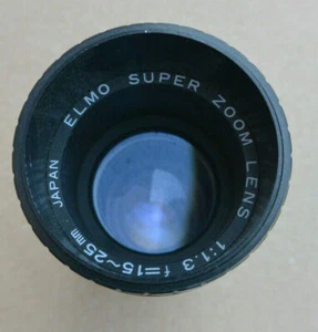 ELMO SUPER ZOOM LENS 1:1.3 F=15-25 MM SUPER 8 MM pour ST-1200 GS-1200 VGC (4) - Imagen 1 de 3