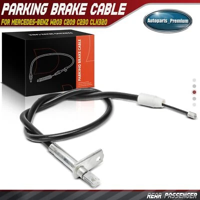 Cable de freno de estacionamiento trasero derecho pasajero para Mercedes-Benz W203 C209 C230 CLK320 Foto 1 de 4