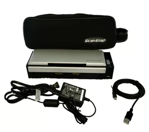 Fujitsu S1300 ScanSnap Portable Image Document Scanner W/Cables Carring Case - Picture 1 of 12
