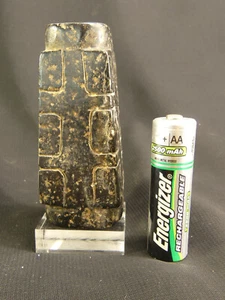 Neolithic Chinese Jade Heaven/Immortality 3-Tier Temple Amulet "Cong" w/Dragons! - Picture 1 of 7