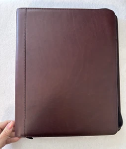 McKinley Leder ScanCard Executive Organizer System Burgunderrot Mappe mit Karten - Bild 1 von 12