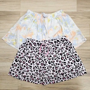 Cat & Jack Girls Tie Dye Leopard Skorts Size L 10/12 Pull-on Skirt - Picture 1 of 7