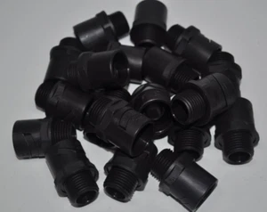 Lot of 19 NEW Sealcon SM16NA-BK 1/2" NPT Conduit Nipple Fittings - Size 17 - Picture 1 of 2