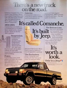 VINTAGE 1980s Print Ad ~ Jeep Comanche Pickup ~ There's a new truck on the road - Picture 1 of 1