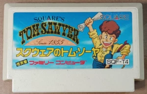 NO TOM SAWYER ★ SQF-T4 ★ 1989 ★ JUEGO PARA NINTENDO - FAMICOM ★ NES ★ SQUARE - Picture 1 of 3