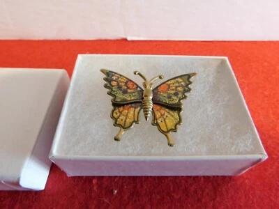 PRESSED TIN BUTTERFLY PIN BROOCH - Image 1 of 3