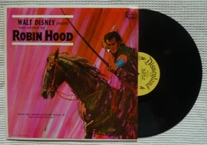 DISNEY Story Of Robin Hood Orig '64 DISNEYLAND DQ-1249 Mono Vinyl 1st LP VG++ - Picture 1 of 1