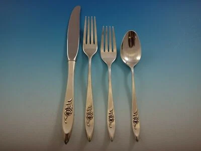 Romance Rose By International Plata Esterlina Tamaño Regular Lugar Ajuste(s) 4 piezas Foto 1 de 4