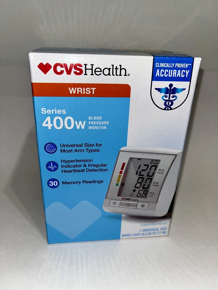CVS Health Automatic Wrist Blood Pressure Monitor Series 600w