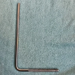 Vintage 60s 70s Slingerland L Arm Cymbal Mount Part - 9 1/2” x 6” Chrome - Picture 1 of 11
