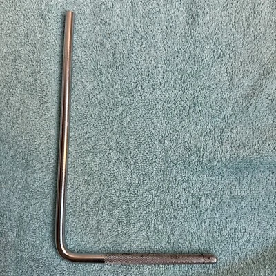 Vintage 60s 70s Slingerland L Arm Cymbal Mount Part - 9 1/2” x 6” Chrome - Image 1 of 4