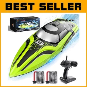 30+ Mins Remote Control Racing Boat with LED Lights and Auto-Pilot Modes - Picture 1 of 11