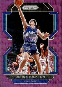 2021-22 Panini Prizm - John Stockton #267 Purple Wave Prizm - Picture 1 of 2
