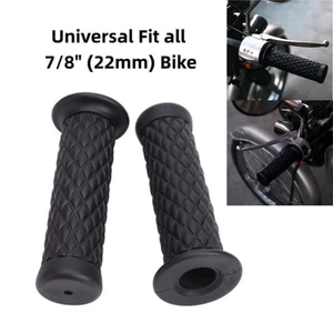 Motorcycle 7/8" Hand Grips Handle Bar Rubber Gel For Yamaha Honda Suzuki Kawasai - Picture 1 of 10