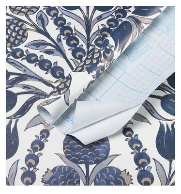 CiCiwind Blue White Floral Peel & Stick Wallpaper 17.3”x197” Boho Vinyl Roll - Image 1 of 4