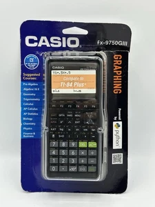 Casio Fx-9750giii graphischer Taschenrechner - Schwarz klein - Bild 1 von 9