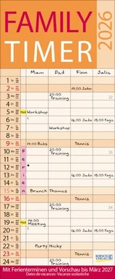 KORSCH VERLAG GMBH Family Timer Lifestyle 2026 Verlag Korsch