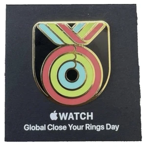Official Apple Pin Badge - “Watch Global Close Your Rings Day” - Limited Edition - Picture 1 of 1